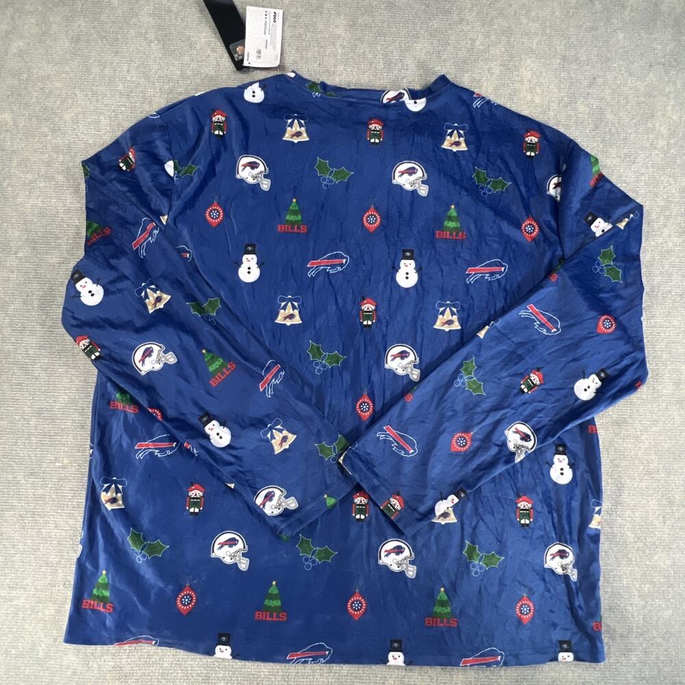 NWT Buffalo Bills NFL Christmas Long Sleeve Shirt Men’s L Holiday Team Apparel - Picture 8 of 12